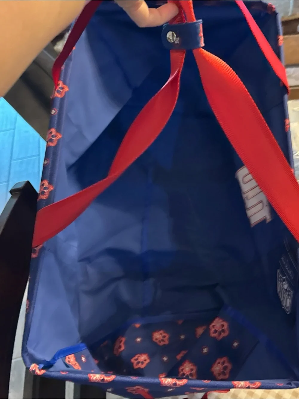 New York Giants Navy and Red Tote Bag - Picture 4 of 5